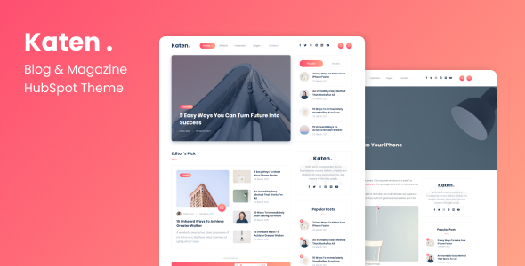 Katen - Blog & Magazine HubSpot Theme icon