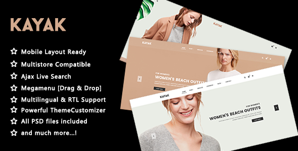 Kayak - Fashion and Lifestyle PrestaShop Theme icon
