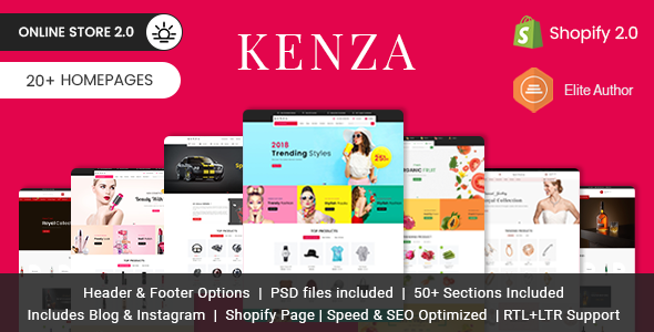 Kenza - Sectioned Multipurpose Shopify Theme icon