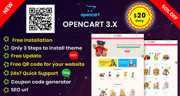 KidsToys OpenCart 3.X Multipurpose Theme icon
