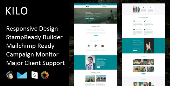 Kilo - Multipurpose Responsive Email Template + Stampready Builder icon