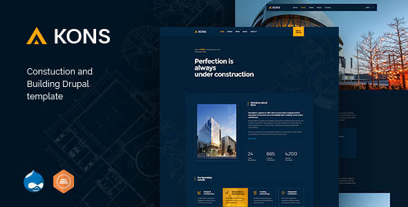 Kons - Construction and Building Drupal 10 Theme icon