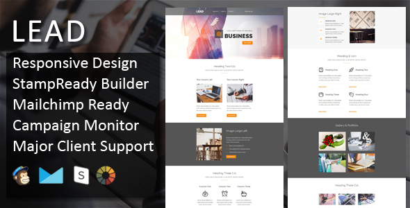 LEAD - Multipurpose Responsive Email Template + Stampready Builder icon
