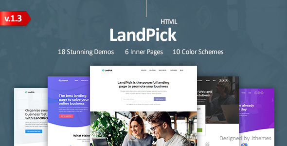LandPick - Premium Multipurpose Landing Pages Bootstrap 4 HTML Template icon
