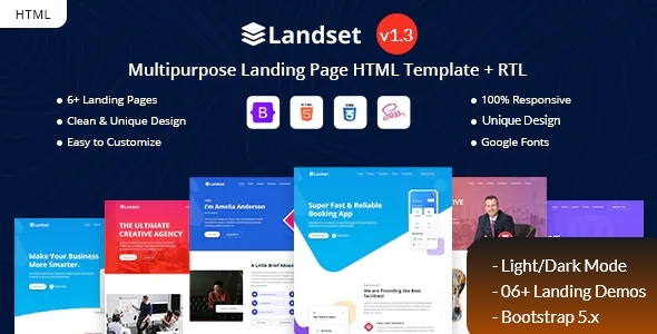 Landset - Multipurpose Landing Page Template icon