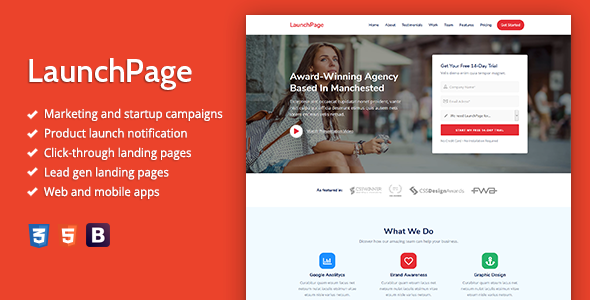 LaunchPage - Premium HTML Landing Page Template icon