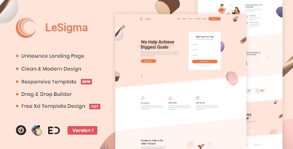 LeSigma - Isometric Business Unbounce Landing Page icon