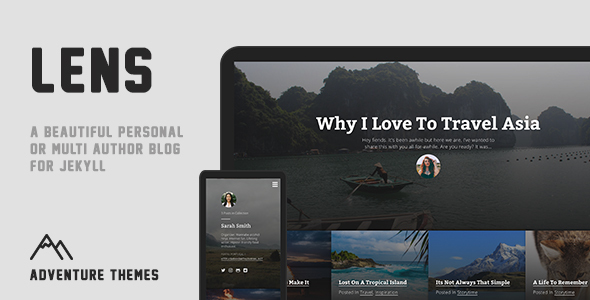 Lens - Personal or Multi Author Jekyll Blog icon