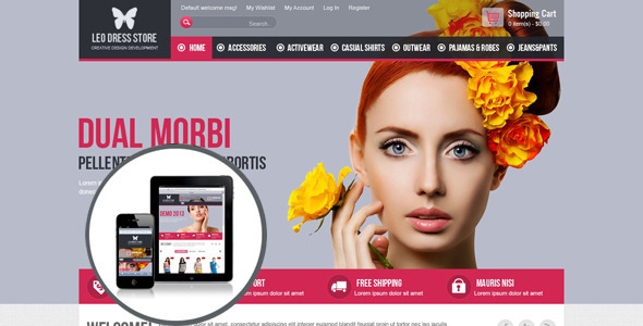 Leo Dress Store Prestashop Theme icon