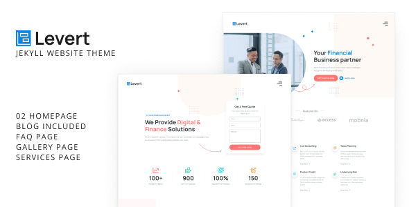 Levert - Financial Business Jekyll Website Theme icon