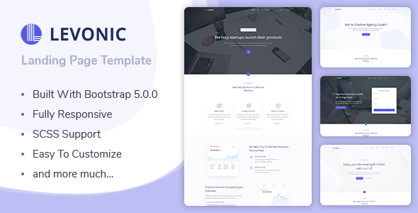 Levonic - Bootstrap 5 Landing Page Template icon