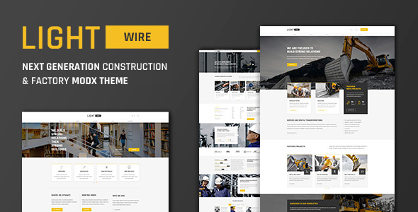 Lightwire – Construction & Industry MODX Theme icon