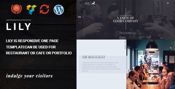 Lily | One Page Restaurant WordPress Theme icon