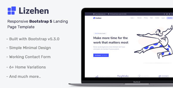 Lizehen - Bootstrap 5 Landing Page Template icon