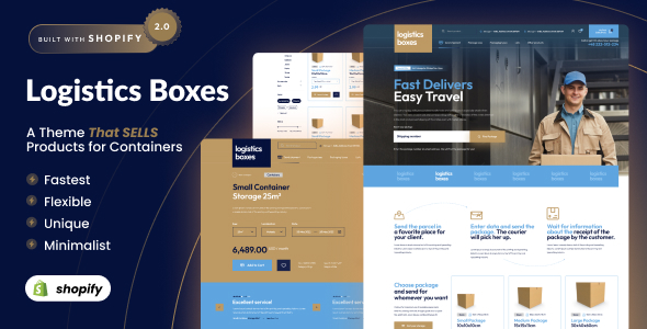 Logistics Boxes - Transport Shopify 2.0 Theme icon
