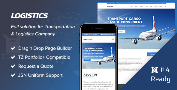 Logistics - Transportation Joomla 4 Template icon
