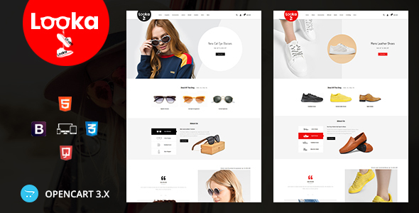 Looka - Glasses & Shoes Opencart Theme icon