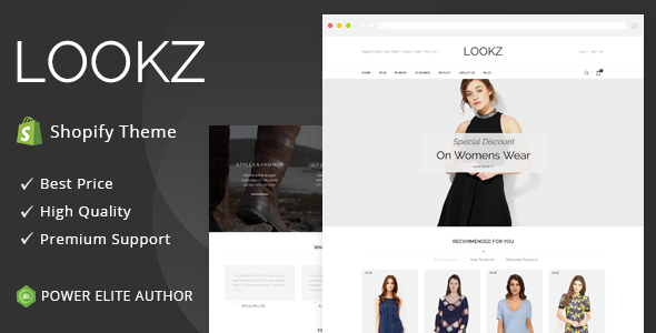 Lookz - Sectioned Multipurpose Shopify Theme icon