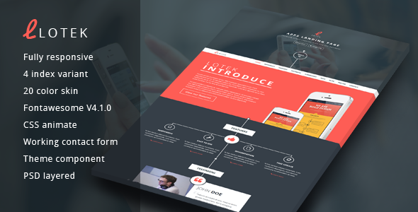 Lotek — Modern App Landing Page icon