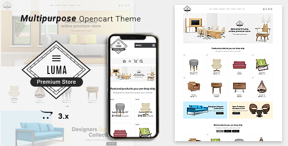 Luma Furniture Responsive Opencart 3 Stores icon