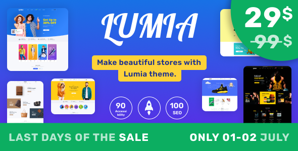 Lumia - Multipurpose Shopify Theme OS 2.0 - Multilanguage - RTL Support icon