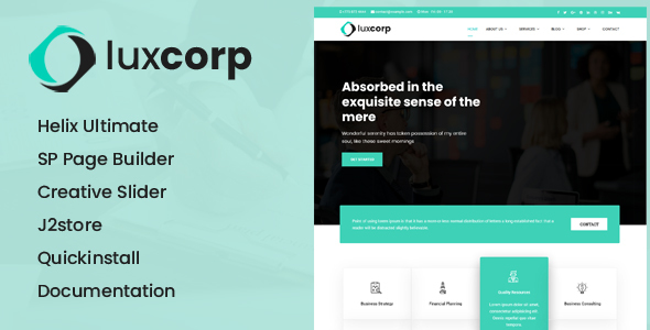 LuxCorp - Insurance Agency Joomla Business Template icon