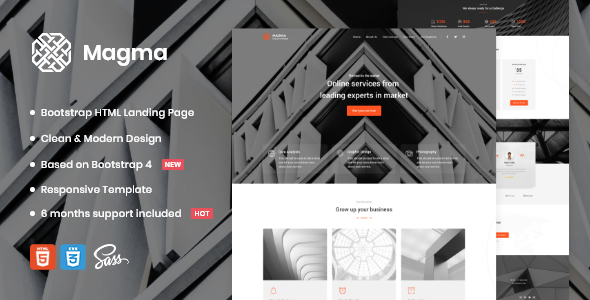 Magma - Business Landing Page Template