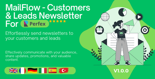 MailFlow - Customers & Leads Newsletter For Perfex CRM icon