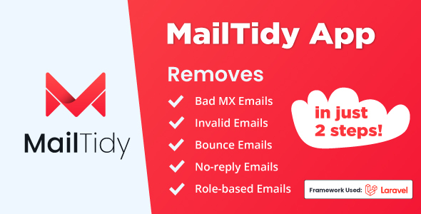 MailTidy - Email List Cleaner SAAS Application icon