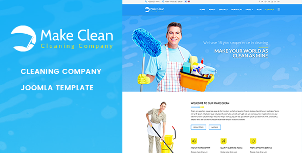 Make Clean | Cleaning Company Joomla Template icon