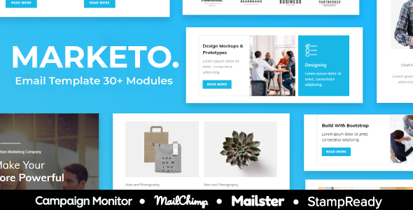 Marketo - Multipurpose Responsive Email Template 30+ Modules - StampReady + Mailster & Mailchimp icon