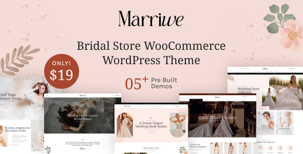 Marriwe - Bridal Store WooCommerce WordPress Theme icon