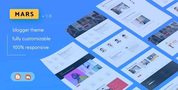Mars - Multipurpose Portfolio Blogger Theme icon
