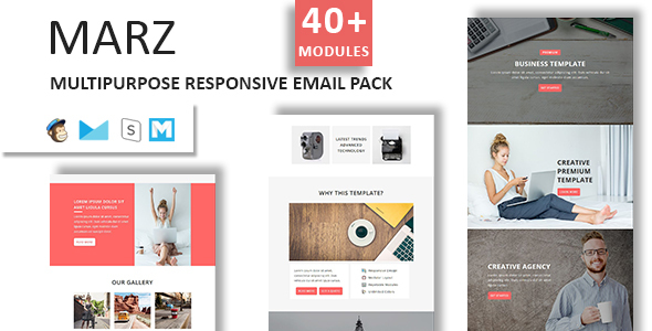 Marz - Multipurpose Responsive Email Template With StampReady Builder Access icon