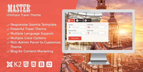 Master - Ultimate Travel Theme for Joomla icon