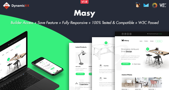 Masy - Responsive Email + Online Template Builder icon