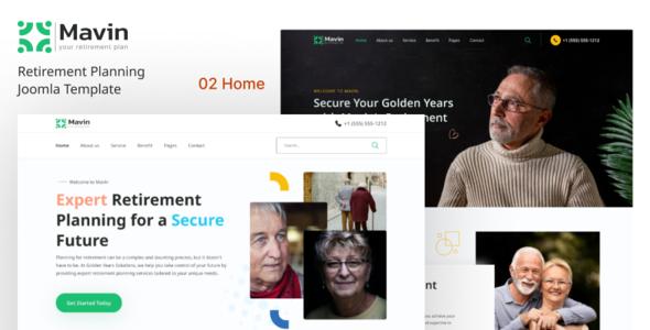 Mavin - Retirement Planning Joomla Template icon