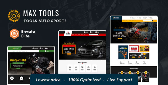 MaxTools - OpenCart Theme for Multi-Purpose Industrial Tools, Sports & Auto Parts icon