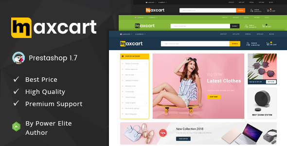Maxcart - Responsive Prestashop 1.7 Theme icon