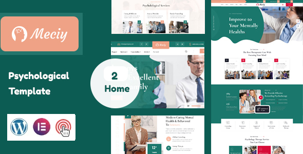 Meciy - Psychology and Counseling Elementor WordPress Theme icon