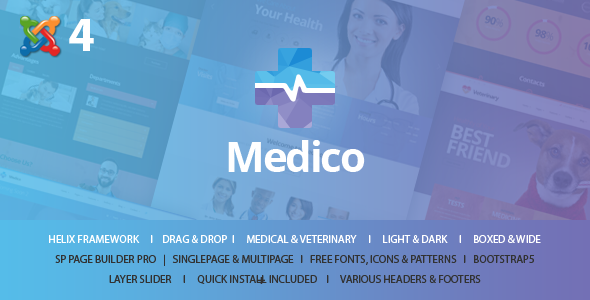 Medico - Medical & Veterinary Joomla 4 Template icon