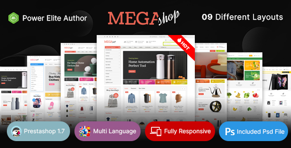 Mega Shop - Multiuse Prestashop v1.7 Theme icon