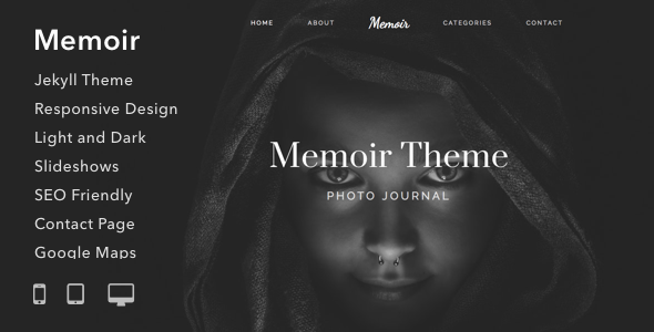 Memoir - Responsive Jekyll Theme for Bloggers Writers and Photographers icon