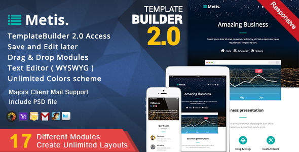 Metis - Responsive Email + MailBuild Online icon