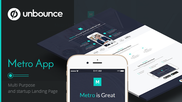 Metro App - Unbounce Landing Page icon
