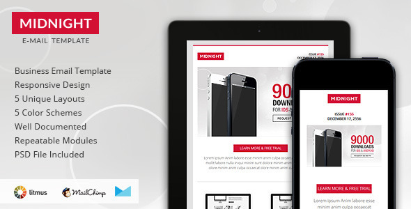 Midnight - Premium Responsive HTML Email Template icon