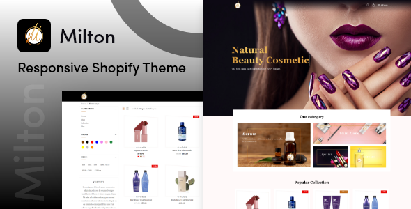 Milton - Beauty Cosmetic Shopify Theme icon