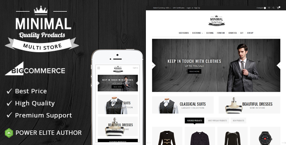 Minimal - Multipurpose Stencil BigCommerce Theme icon