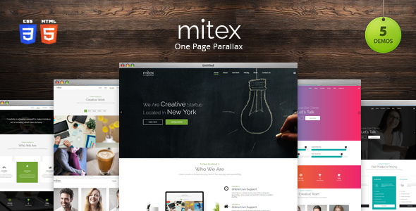 Mitex - One Page Parallax Joomla Template icon