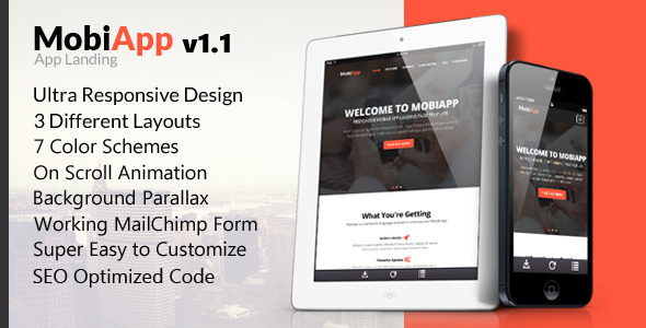 MobiApp - Responsive Mobile App Landing Page icon